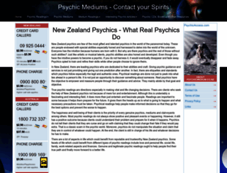 psychicmedium.co.nz screenshot