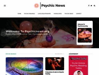 psychicnews.org screenshot