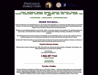 psychicsdirectory.com screenshot