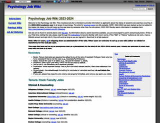 psychjobsearch.wikidot.com screenshot