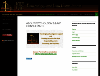 psychlawconsultants.com screenshot