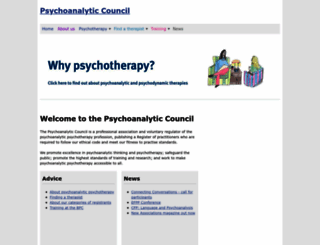 psychoanalytic-council.org screenshot