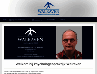 psychologenpraktijkwalraven.nl screenshot