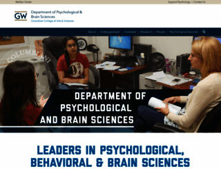 psychology.columbian.gwu.edu screenshot