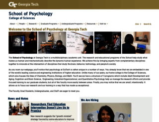 psychology.gatech.edu screenshot