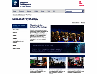 psychology.nottingham.ac.uk screenshot