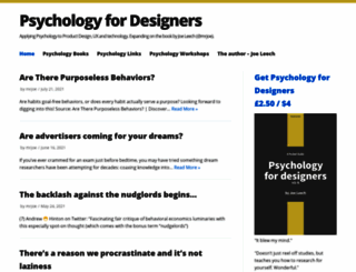 psychologyfordesigners.com screenshot
