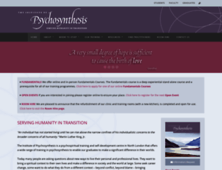 psychosynthesis.org screenshot