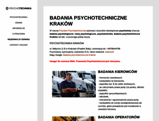 psychotechnika-krakow.pl screenshot