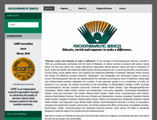 psychotherapeuticservices.com screenshot