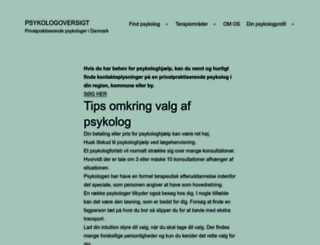 psykologoversigt.dk screenshot