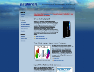 psyleron.com screenshot