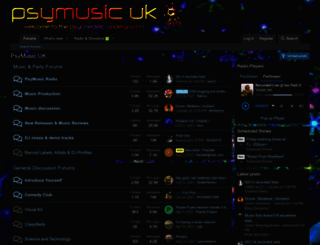 psymusic.co.uk screenshot