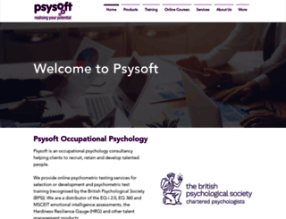 psysoft.co.uk screenshot
