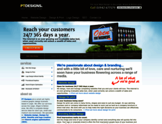 pt-designs.co.uk screenshot