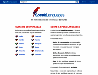 pt.speaklanguages.com screenshot