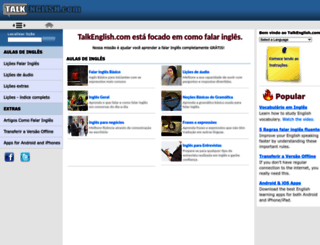 pt.talkenglish.com screenshot