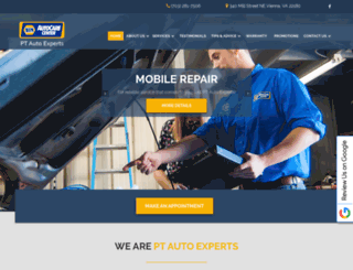 ptautoexperts.com screenshot