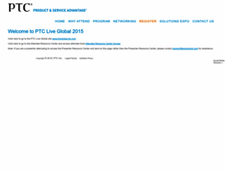 ptclive2015.eventpoint.com screenshot