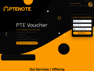 ptenote.com screenshot