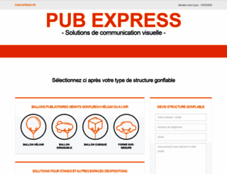 pub-express.fr screenshot