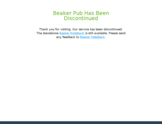pub.beakernotebook.com screenshot