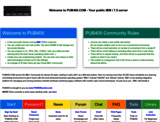 pub400.com screenshot
