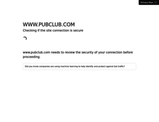 pubclub.com screenshot