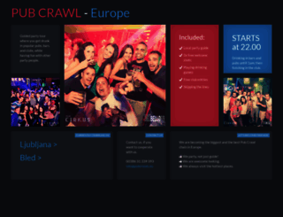 pubcrawls.eu screenshot