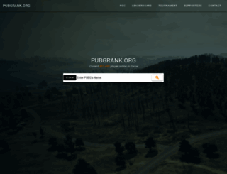 pubgrank.org screenshot