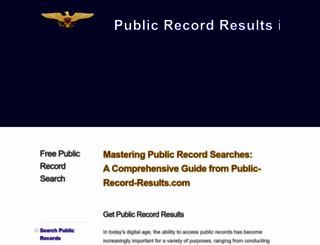 public-record-results.com screenshot