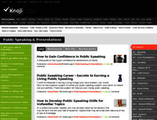 public-speaking-presentations.knoji.com screenshot