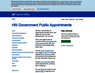 publicappointments.cabinetoffice.gov.uk screenshot