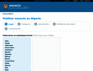 publicar.anunico.com.ng screenshot
