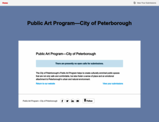 publicartprogrampeterborough.submittable.com screenshot