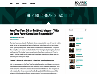 publicfinancetaxblog.com screenshot