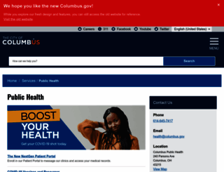 publichealth.columbus.gov screenshot