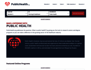 publichealth.org screenshot