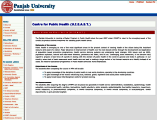 publichealth.puchd.ac.in screenshot