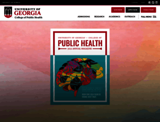 publichealth.uga.edu screenshot