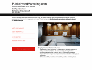 publicityandmarketing.com screenshot