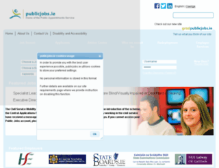 publicjobs.gov.ie screenshot