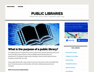publiclibraries.com screenshot