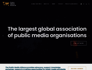 publicmediaalliance.org screenshot