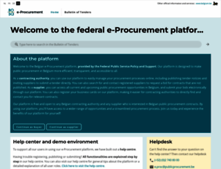 publicprocurement.be screenshot