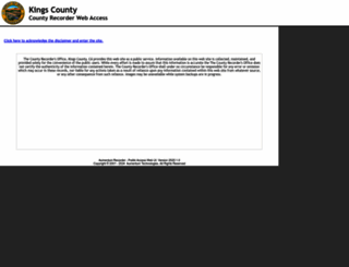 publicrecords.countyofkings.com screenshot