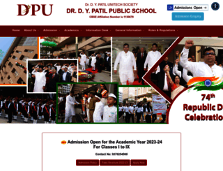 publicschool.dypvp.edu.in screenshot