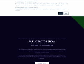 publicsectorshow.co.uk screenshot