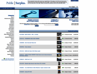 publicsurplus.com screenshot