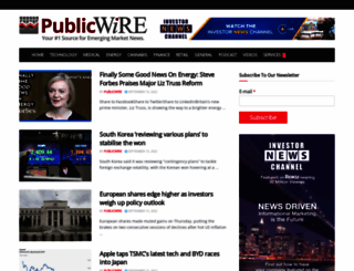 publicwire.com screenshot